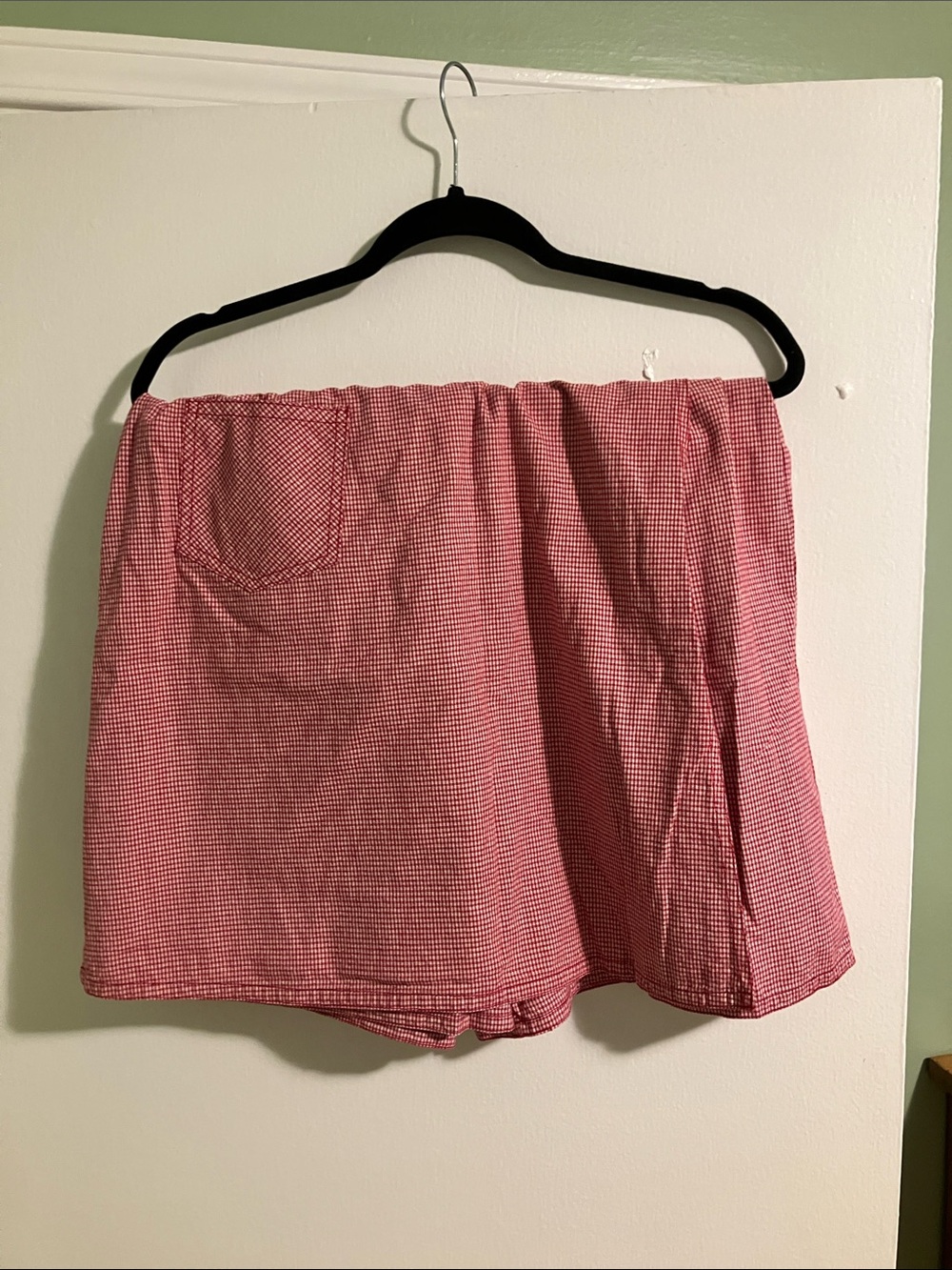 Koret Red Micro-Check Skort